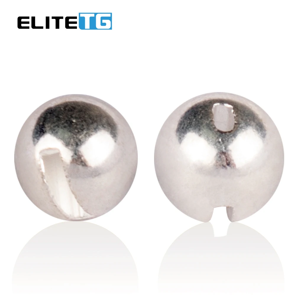Elite TG 100PCS 1.5-3.5mm Tungsten Slotted Beads for Fishing High Quality DIY Materials