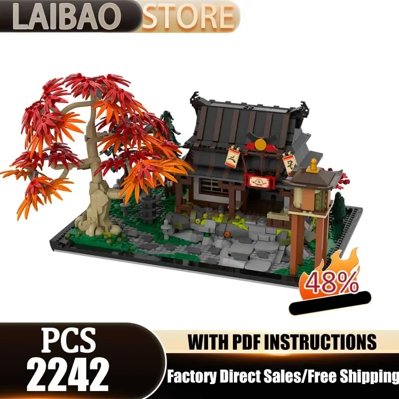 City Building Model Moc Building Blocks Bonsai tree scenery Technology Bricks DIY Christmas Assembly Street View Toy Gifts