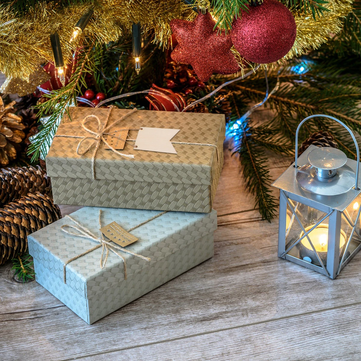 

100pcs Wooden Pendant Square Hanging Ornament Diy Door Wall Decor Beige Party Favors Hanging Tags For Luggage Window Craft