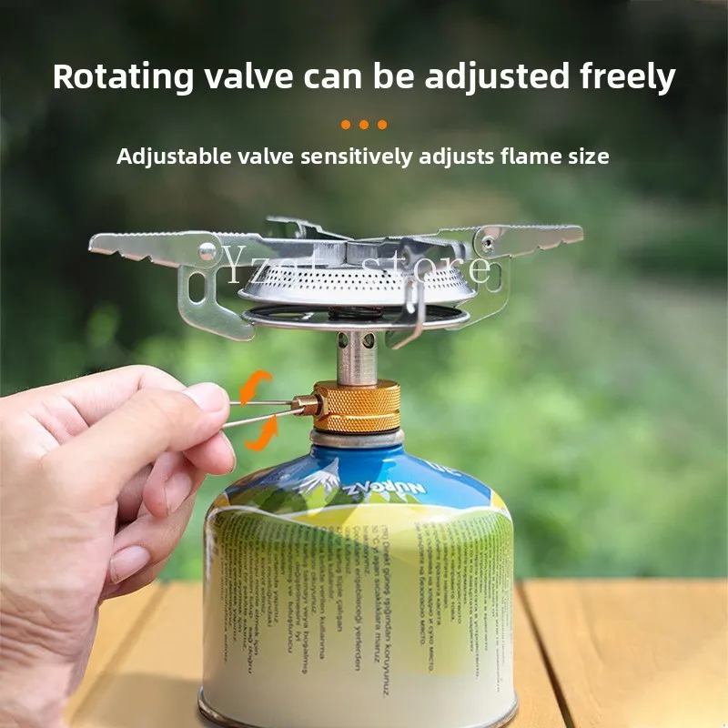 

Трансграничная портативная кассета для кемпинга на открытом воздухе, супер огневая мощность, мини-горелка, разделенная печь