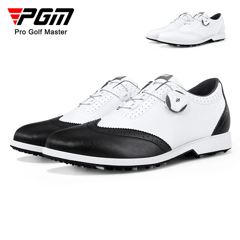 

PGM Men Golf Shoes Knob Shoelaces Anti-side Slip Waterproof Men's Sports Shoes Sneakers XZ206