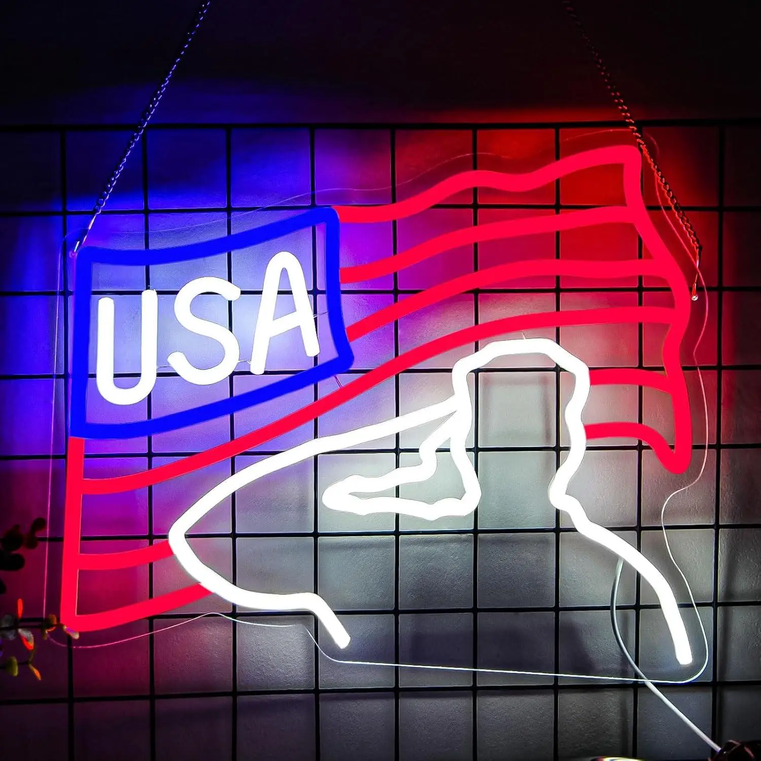 

Неоновая вывеска ко Дню ветеранов с флагом США, светодиодная вывеска для спальни, дома, класса, декор для студенческой вечеринки, персонализированные подарки, настенный декор