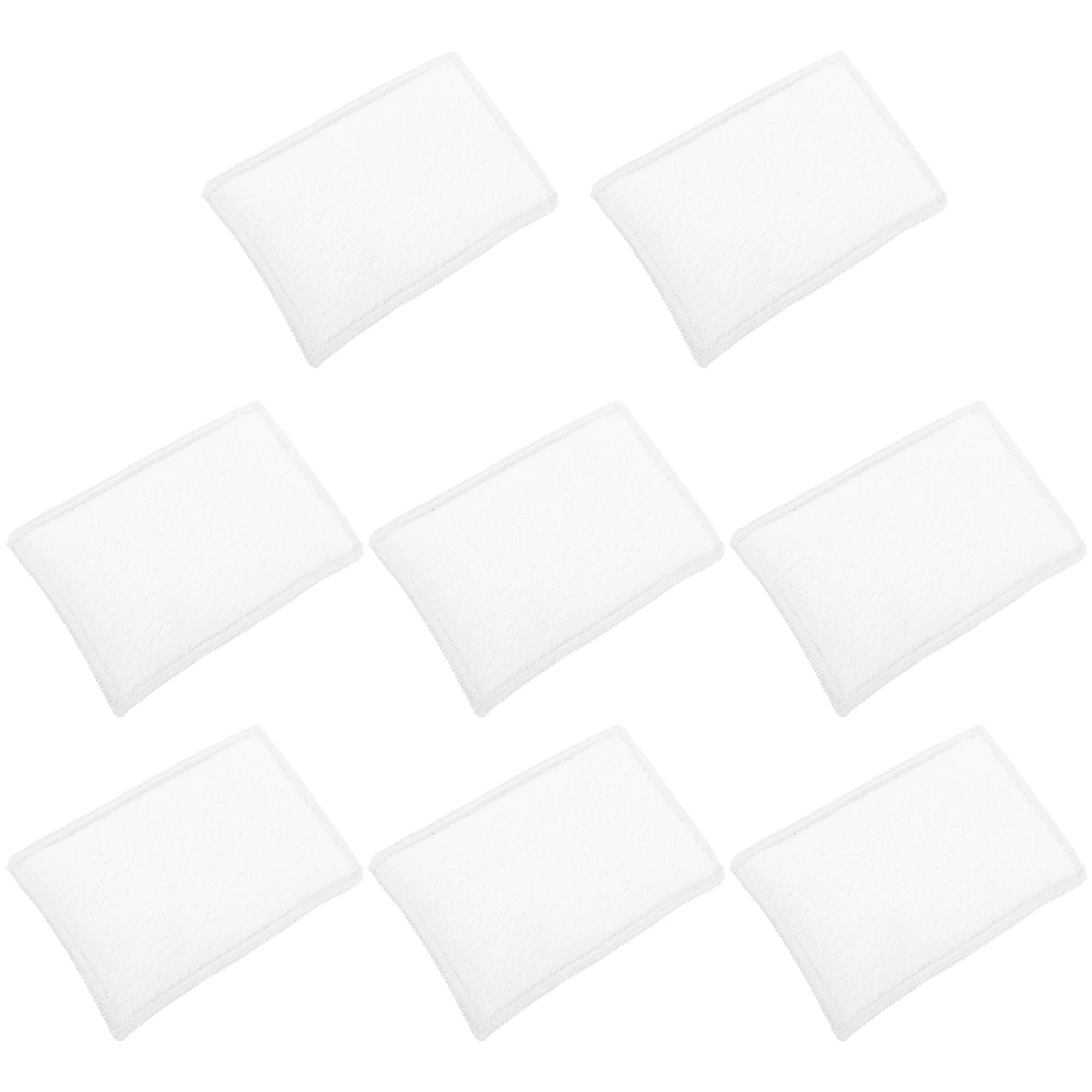 

8pcs Bamboo Fiber Dishcloth Reusable Washable Sponges for Dishes Kitchen Cleaning Small Size Long Lasting Easy to Dry