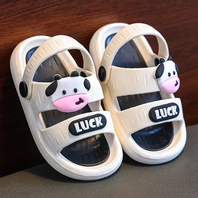 Cute Animal Kids Slippers for Boys and Girls Non-Slip Soft Bottom Home Bathing Kids Shoes for Girl Boys Shoes