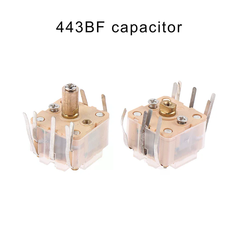 1Pc Switch CBM-443BF-1AB4/088AM+FM Radio Thin Film Variable Capacitor 270P Double +20Pfm Double