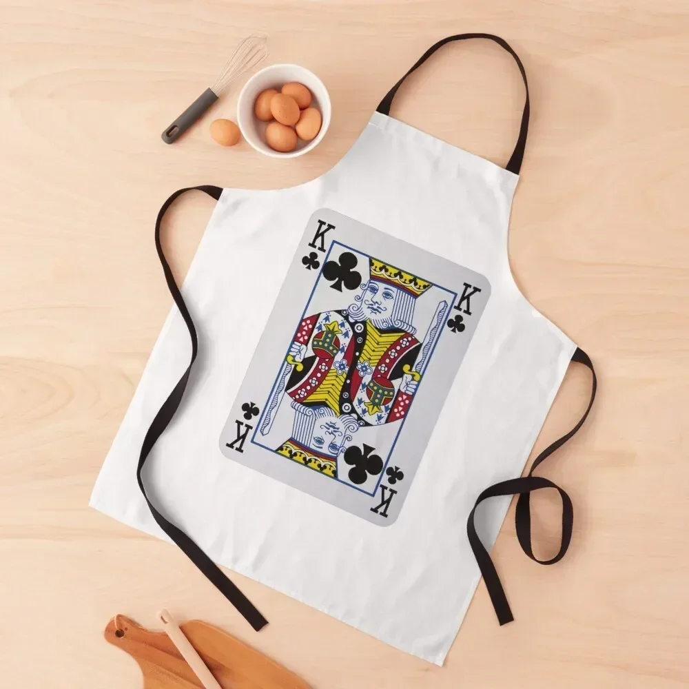 

King Of Clovers Clubs Apron Kitchens For Men chefs Kitchenware christmas decoration Apron