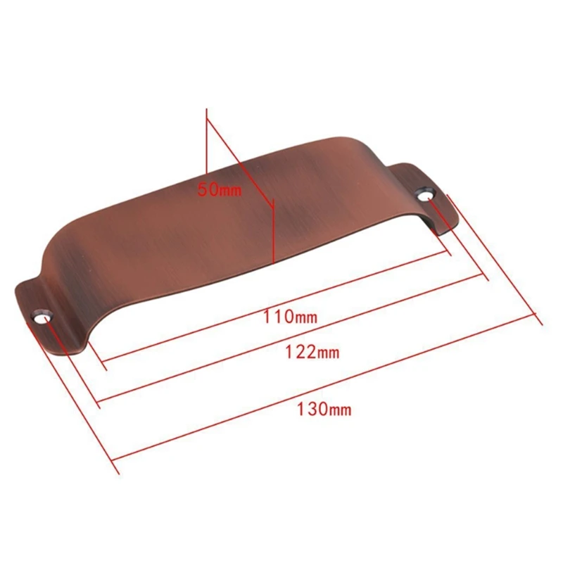 Practical 1Pcs Steel Electric Guitar Pickup Cover Protector for Jazz Bass JB Electric Bass Guitar for Fender with 2 Screws Silve