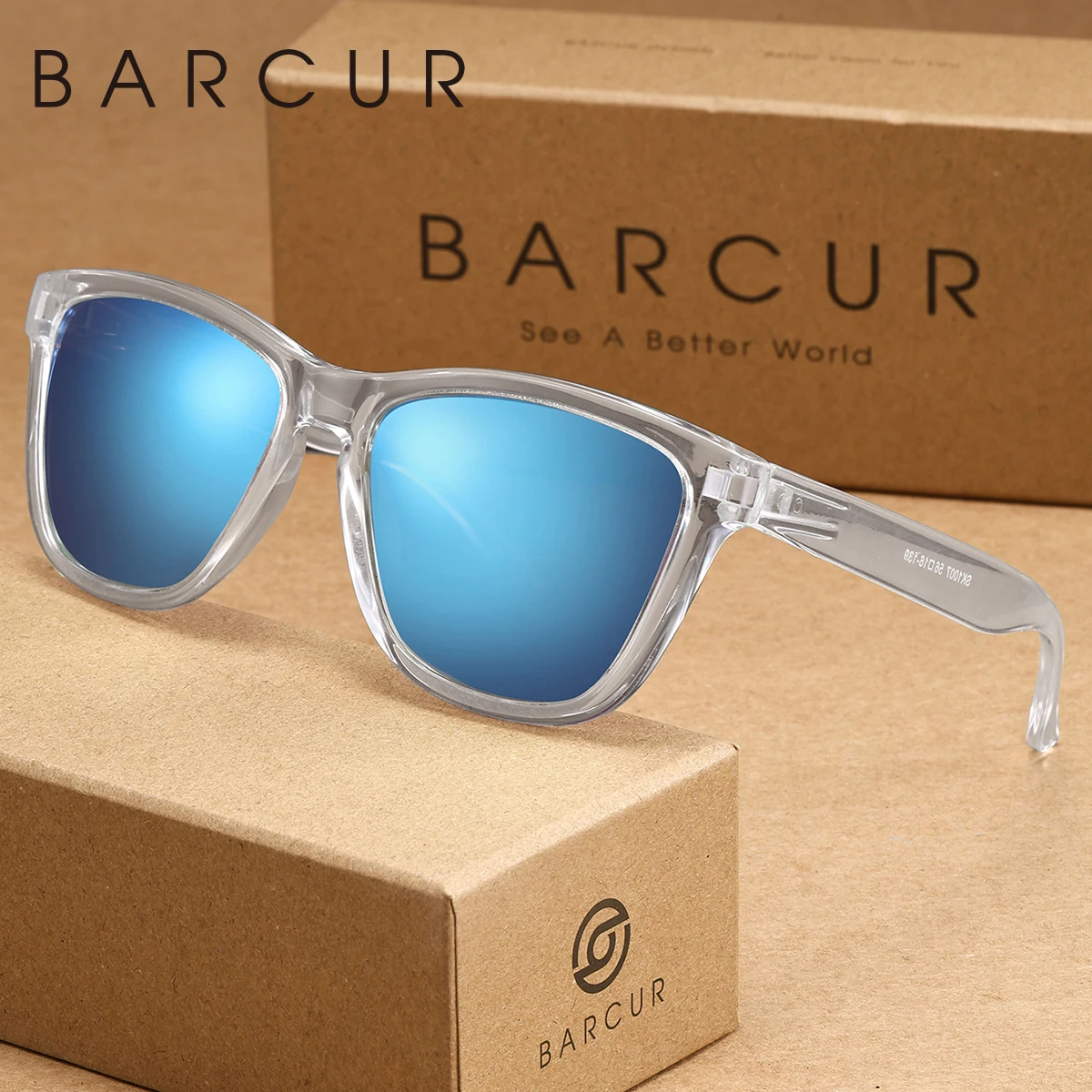Okulary przeciwsłoneczne BARCUR damskie klasyczne, uniwersalne, z polaryzacją, lekkie, do noszenia na co dzień, męskie okulary, opakowanie markowe, prezent, na podróże i aktywności na świeżym powietrzu.
