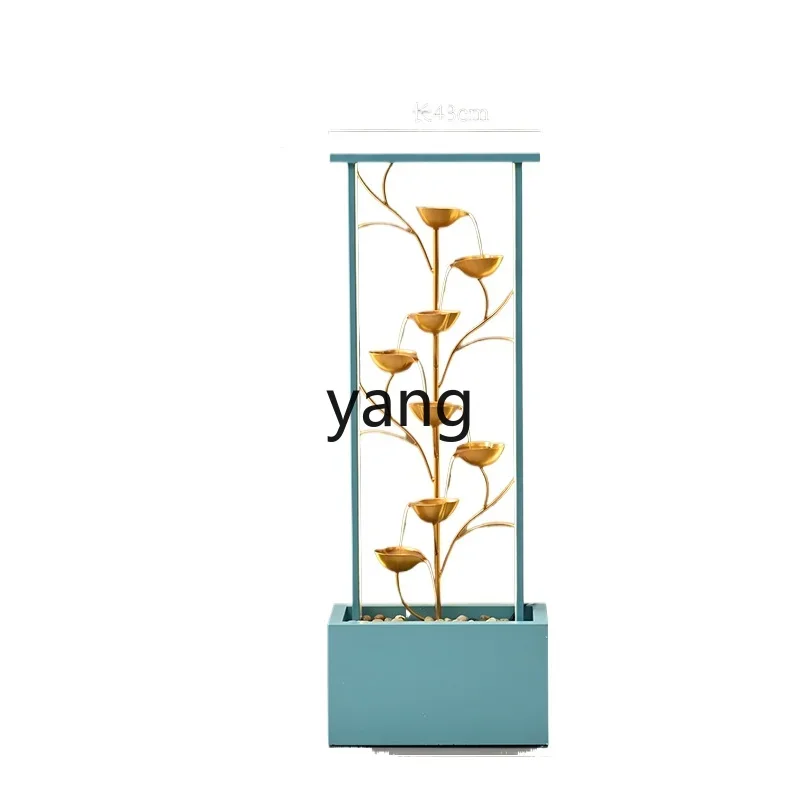

Yjq light luxury flowing water ornament circulating floor-to-ceiling living room fountain TV cabinet high-end large ornament