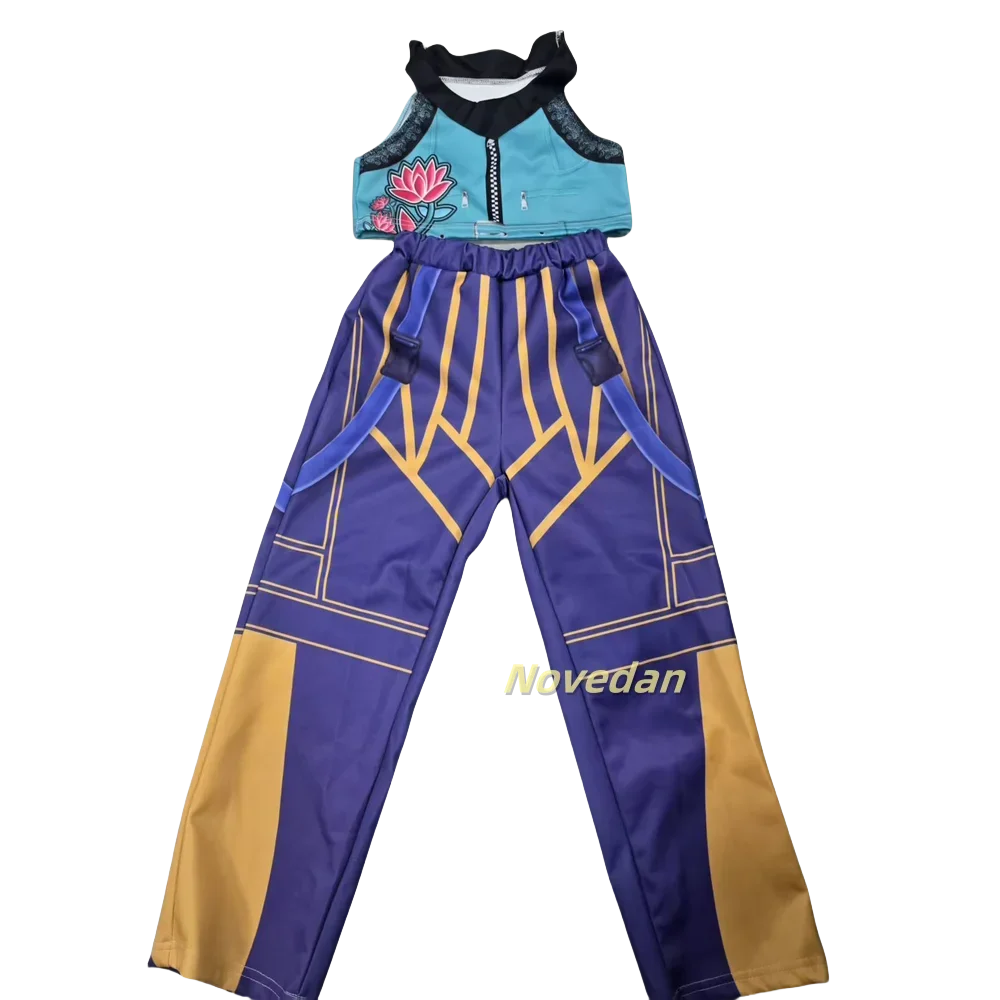 Kpop K 팝 데몬 헌터즈 루미 조이 미라 코스프레 의상 어린이 소녀 할로윈 무대 3D 프린트 패턴 역할 놀이 의류