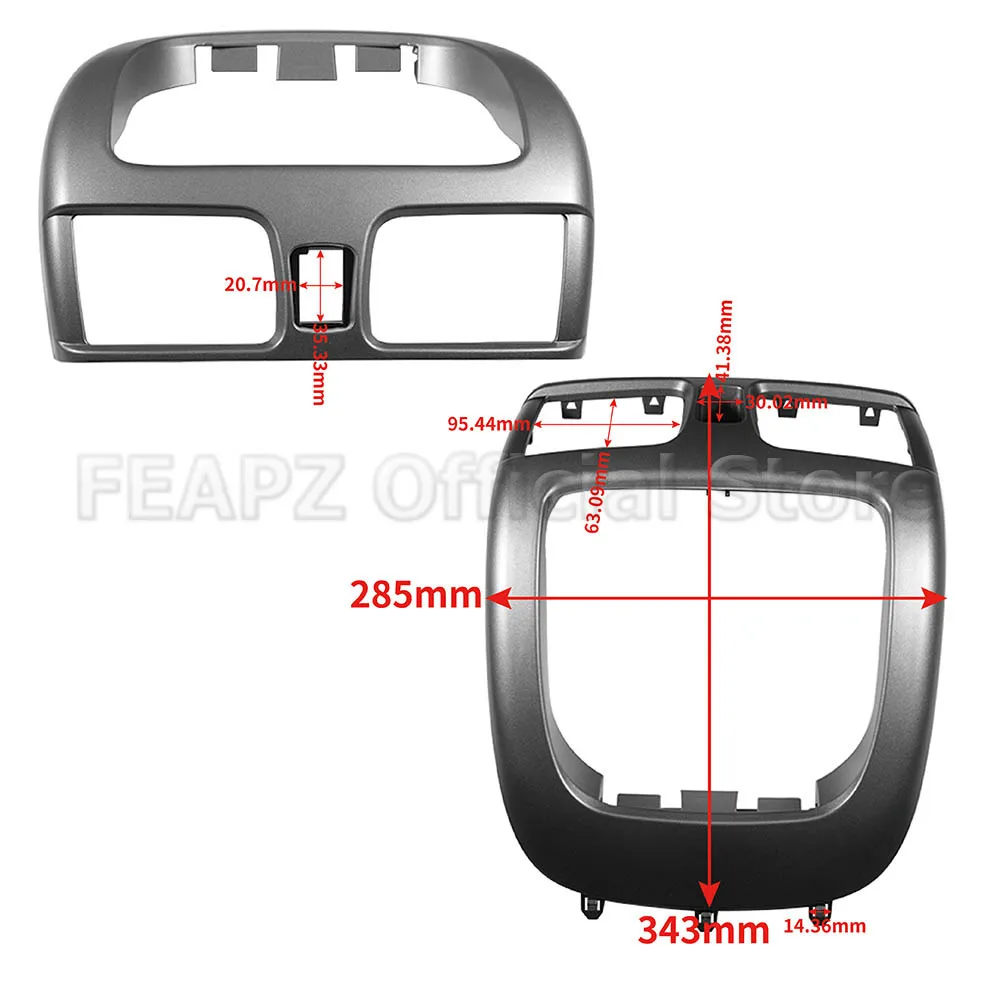 682605M002 Central Dashboard Air VentOutlet For Nissan Sentra Sunny Center Dash Air Vent Cubby Storage Hazard Switch