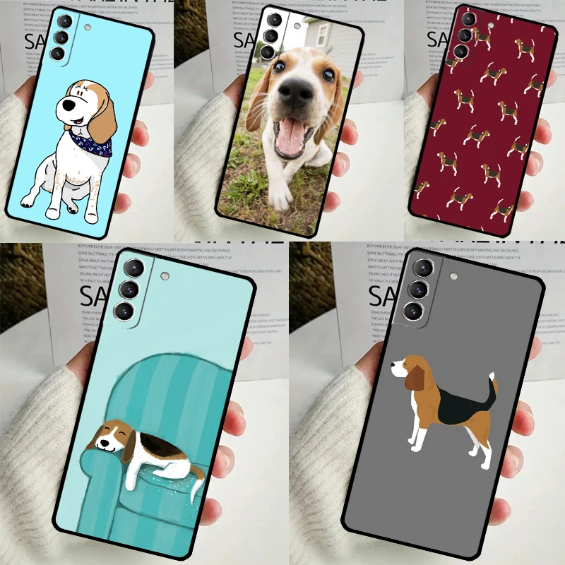 Beagle Dog Cover For Samsung Galaxy S23 S24 Ultra S8 S9 S10 S22 Plus Note 10 20 Ultra S20 S21 FE Case