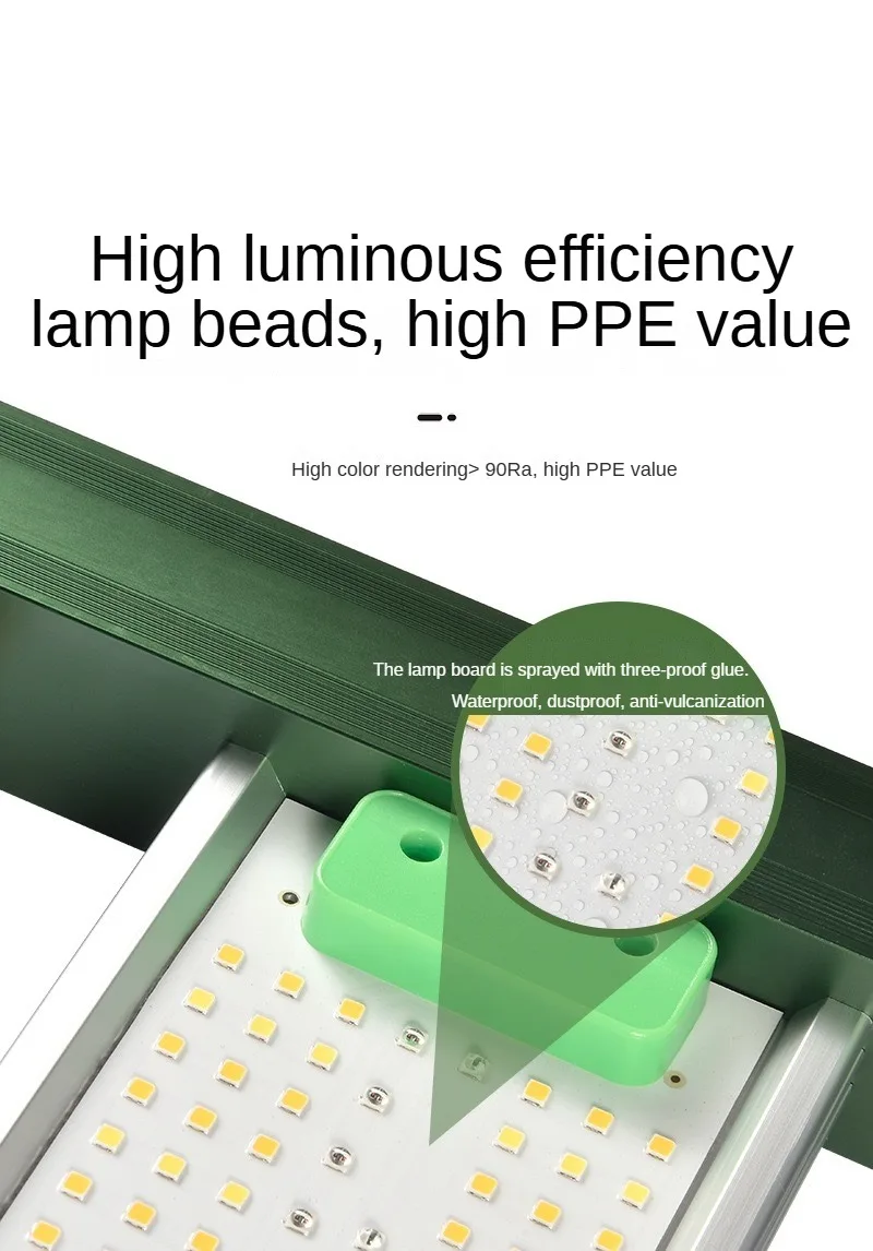 LED-Pflanzenlicht 400W Hochleistungs-LED-Lampe mit einstellbarem Licht, geeignet für Zimmerpflanzen, Blumen, Vollspektrum-Licht, Multi-Lampen-Serie, Wachstumsbeleuchtung – Detail 7