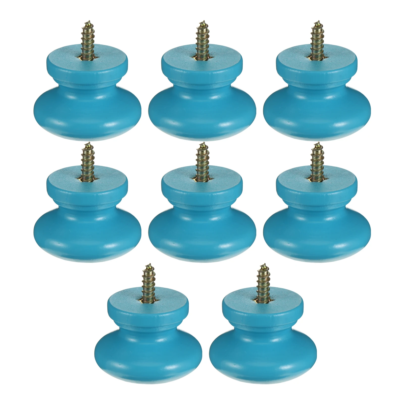 

8 Pcs Single Hole Solid Wood Handle Handles for Children's Furniture Drawers Cabinet Door Cupboard Knobs
