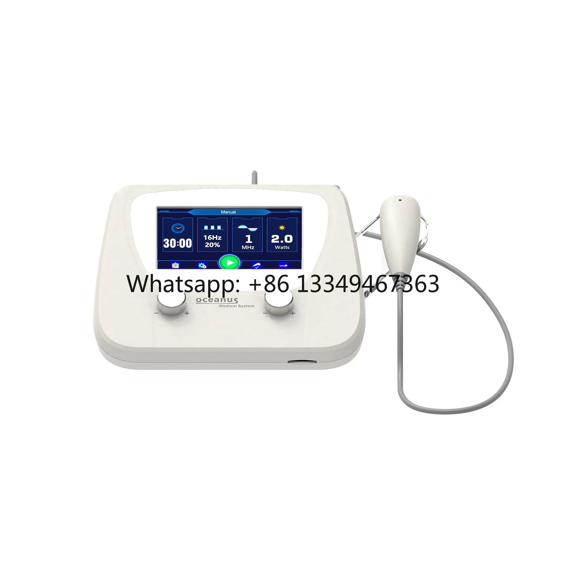 Portable 1 3 MHz Medical Therapeutic Machine LED Light Source Home Use Pain Relief Physiotherapy