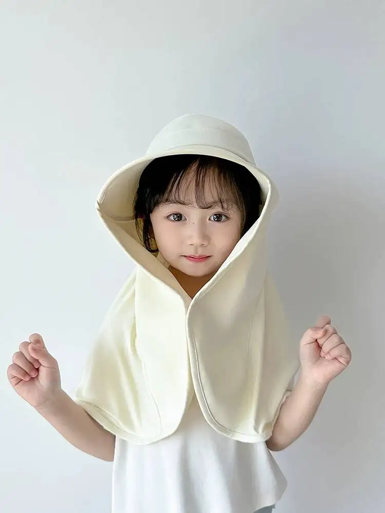 Imagen 4: Sombrero de Sol para Niños Verano 2026 con Protección UV, Ala Ancha, Cobertura Completa del Cuello, Transpirable, para Playa y Exteriores, Ligero y Resistente al Viento