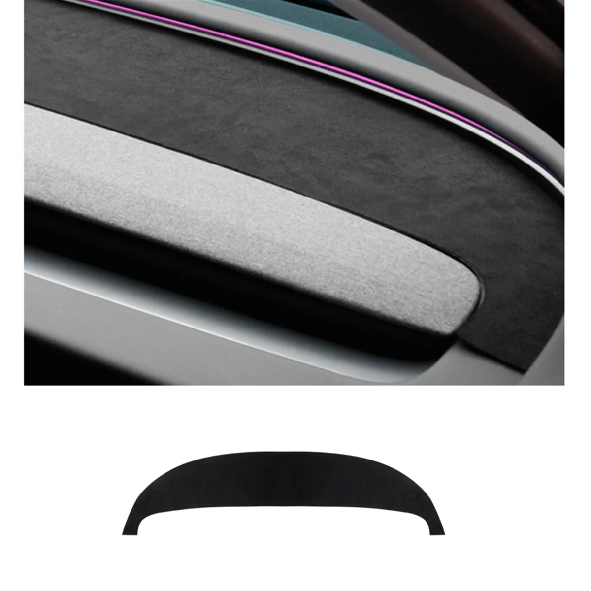 For Tesla Model 3 Highland 2024 Dashboard Cover Pad Sunshade Protector Anti-UV Dash Mat Sun-Shading Non-Slip