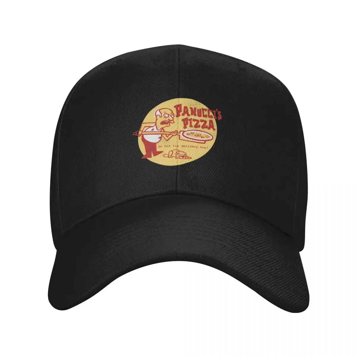 

Panuccis Pizza design Baseball Cap hats for men Beach Outing Christmas Hat Rave Sun Hats For Women Men's