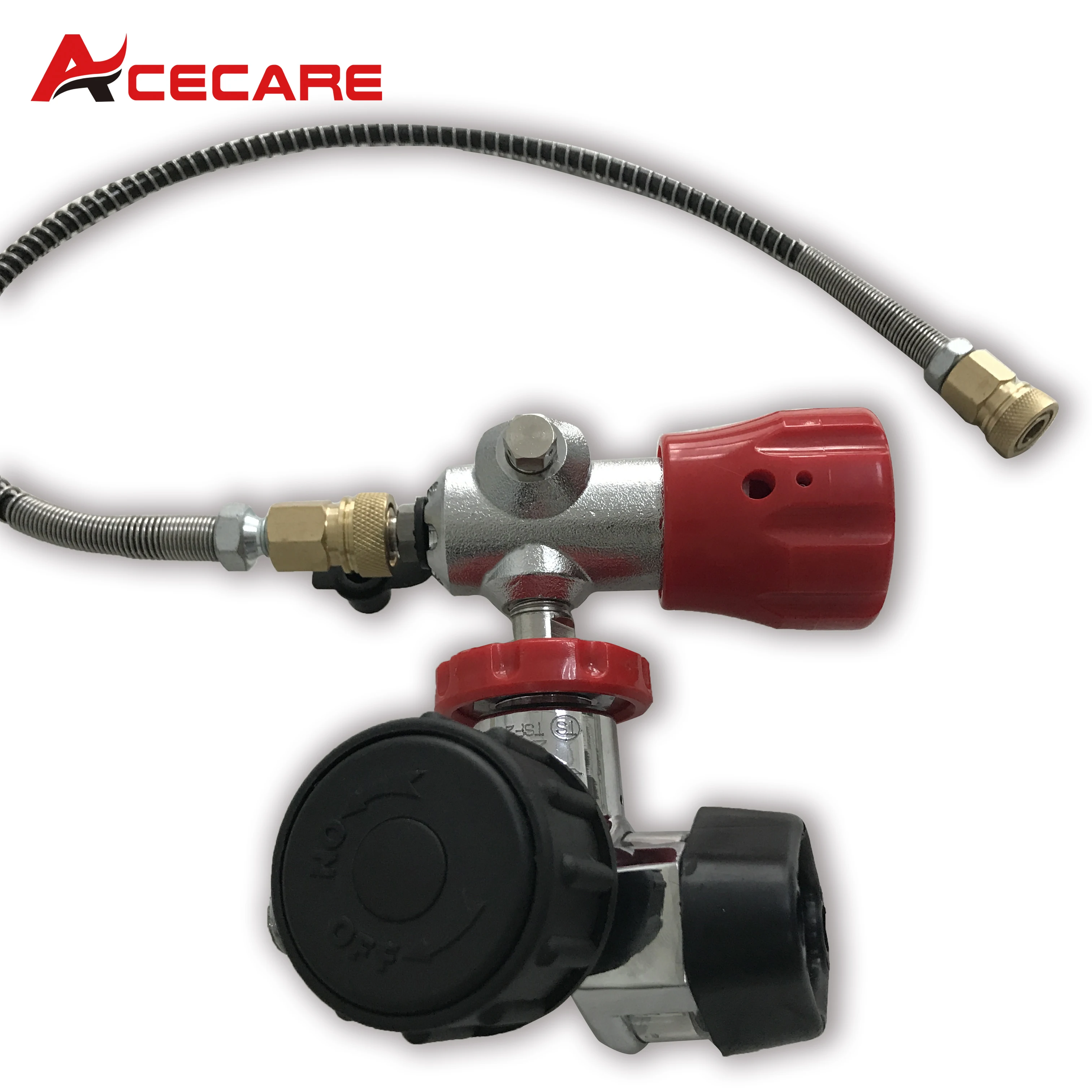 ACECARE Filling Station Carbon Fiber Tank Bottle Valve Connection for Gas Transfer or Tank Refilling M18*1.5