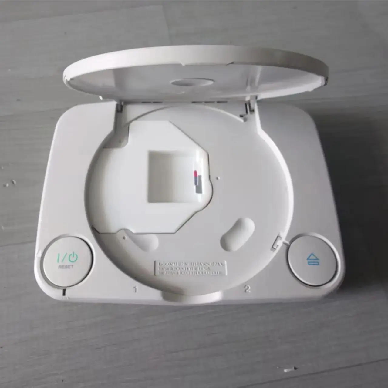 PS ONE Game Console with PSIO Installed via 3D Printed Cover