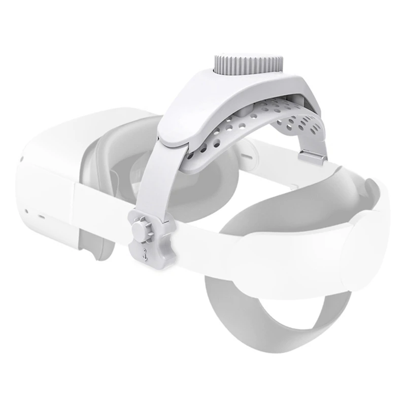 

1 Piece VR Headset Comfort Head Strap With Adjustable VR Decompression Head Straps For Meta Quest 3/2/Pro/Pico4 - White