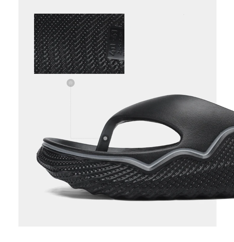Sommer-Herren-Hausschuhe, weiche Flip-Flops für drinnen und draußen, bequeme Slides, Freizeitschuhe, Herren-Strandsandalen, Herren-Hausschuhe – Detail 4