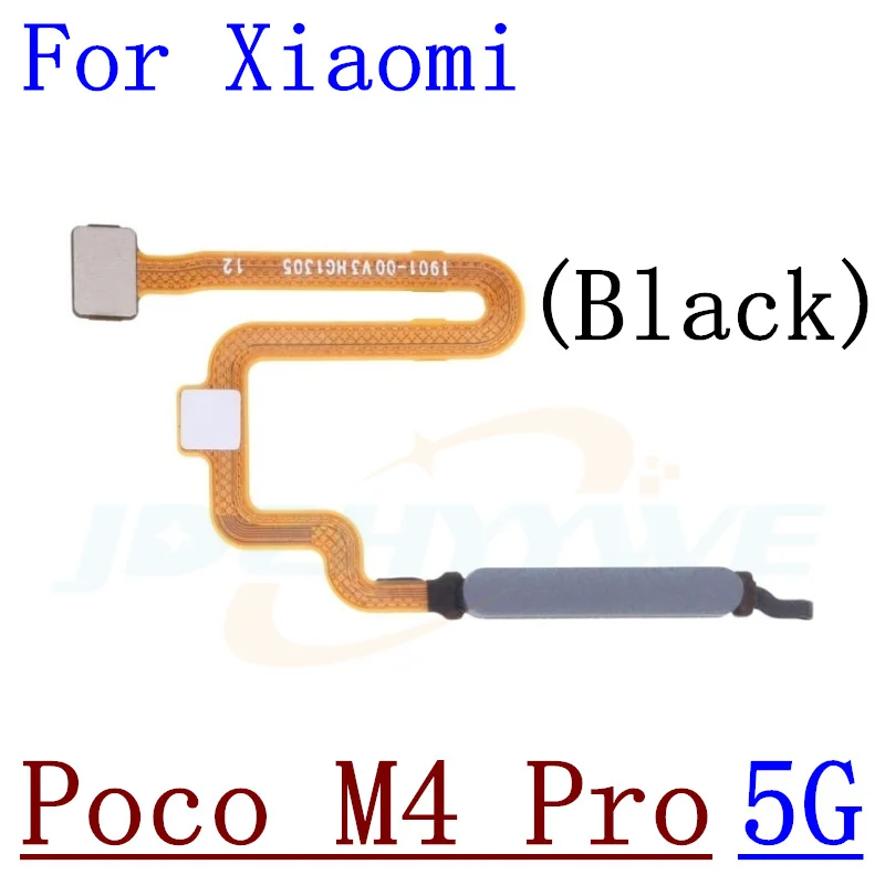 For Xiaomi Poco M5 M5s M4 Pro M4Pro 4G 5G Home Button Back Touch ID Scanner Fingerprint Sensor Flex Cable Phone Parts