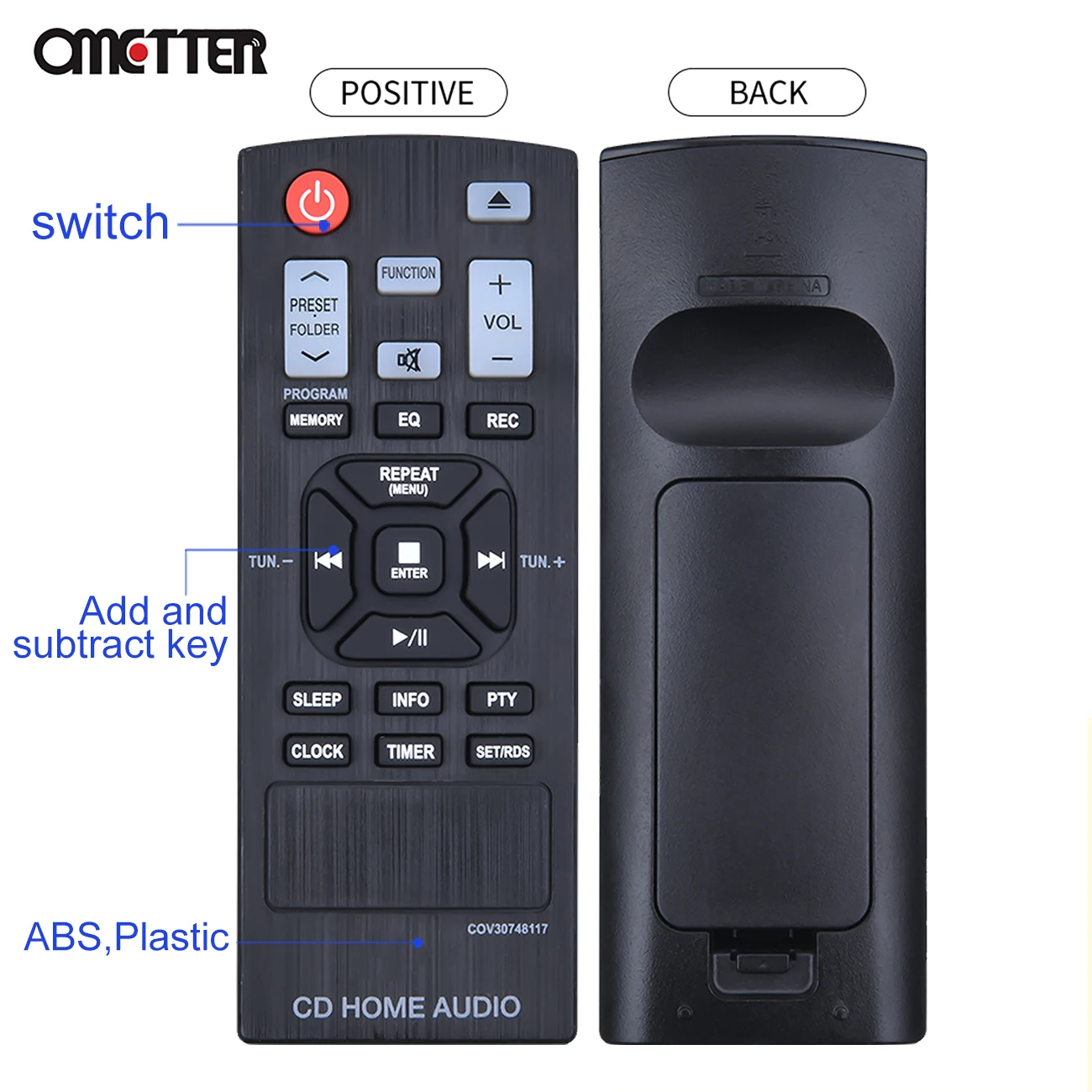COV30748117 استخدام للتحكم عن بعد CD الرئيسية الصوت التحكم عن بعد fernbedienung