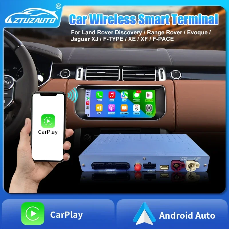 Wireless CarPlay Android Auto Gen3 Box for Land Rover Range Rover Evoque Discovery Jaguar 2016-2018 OEM Harman 8