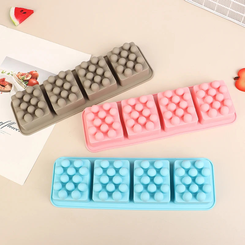 Soft Silicone Massage Dot Square Soap Mould Aromatherapy Craft Soap Making Tool