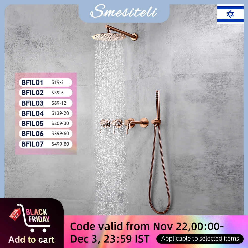 Shower System Bathtub Faucet Set Bath Mixer Tap Bathroom Rainfall Headshower Hot And Cold Kit With Brass Handshower Smesiteli