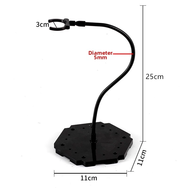 3Pcs Snake Tube Bracket Base Display Stand Bracket Accessories