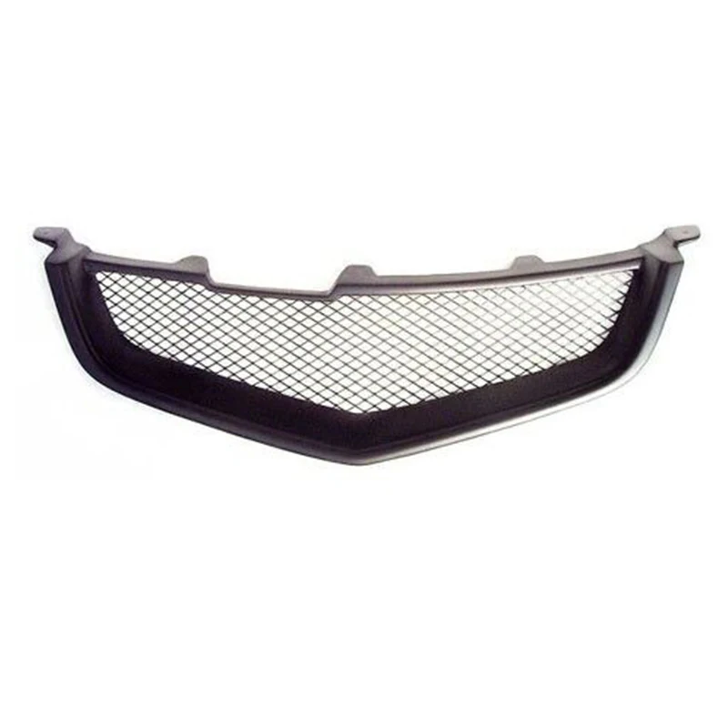 For Honda Accord CL7 Euro R Acura TSX 2003 2004 2005 Year Racing Grille Matte Black Grill Body Kit Accessories