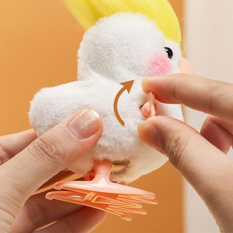 Juguete cuerda, Animal loro para niños, recuerdo fiesta, relleno bolsa regalos, juguete preescolar 15UB