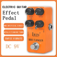 IRIN-Pedal de efectos de Guitarra RS-08 BBD Flanger, pedales metálicos de reborde, True Bypass, accesorios para Guitarra eléctrica