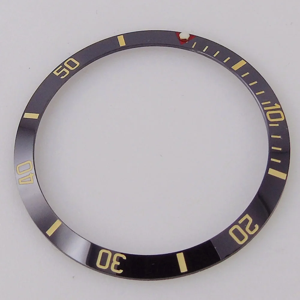 37MM*31.3MM Watch Bezel Insert for black bay Diver Watch Case parts Slope Watch Insert Ceramic Alloy Silver/Blue/Black/Green