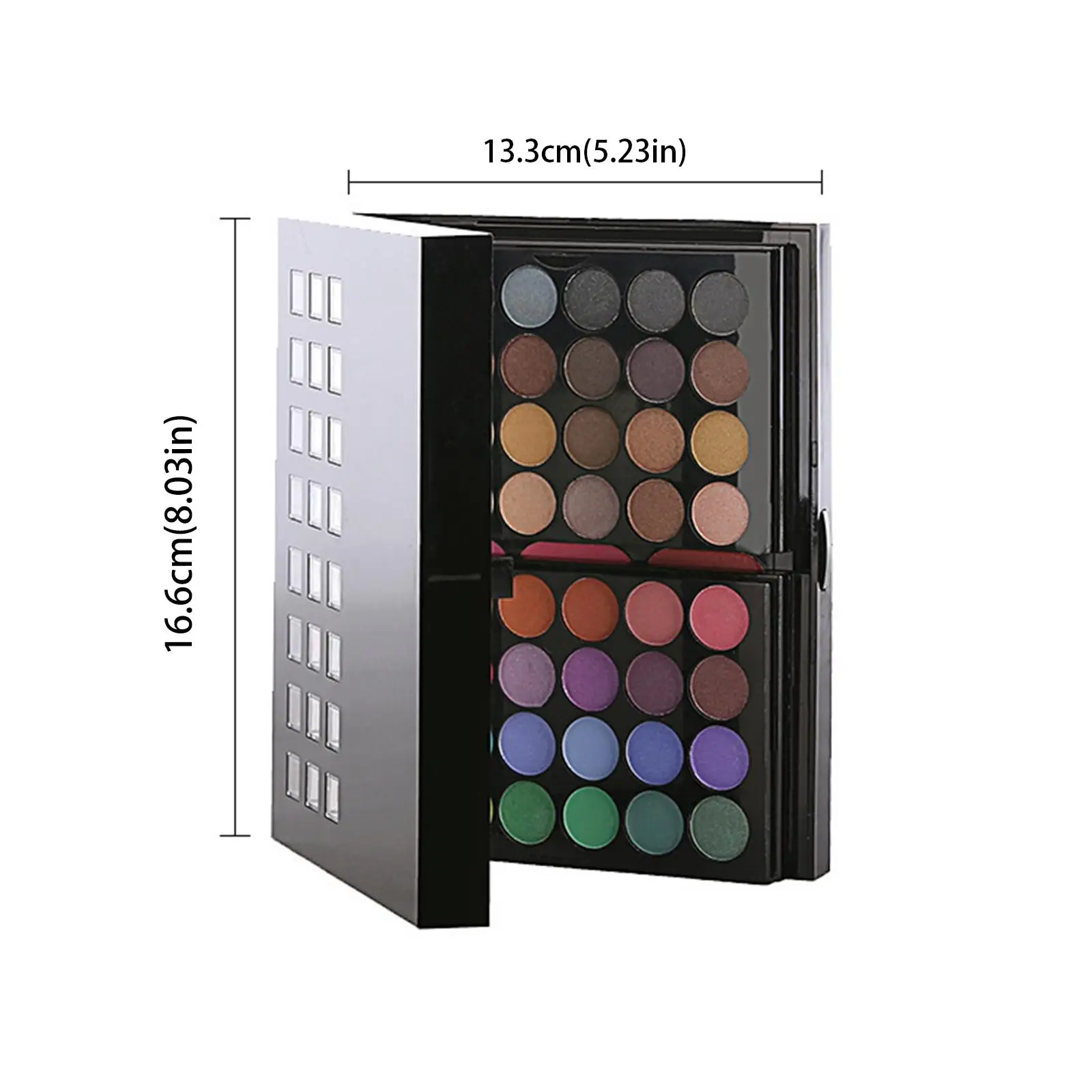 Kosmetik-Make-up-Palette-Set, Make-up-Etui aus Aluminium für die Bühne