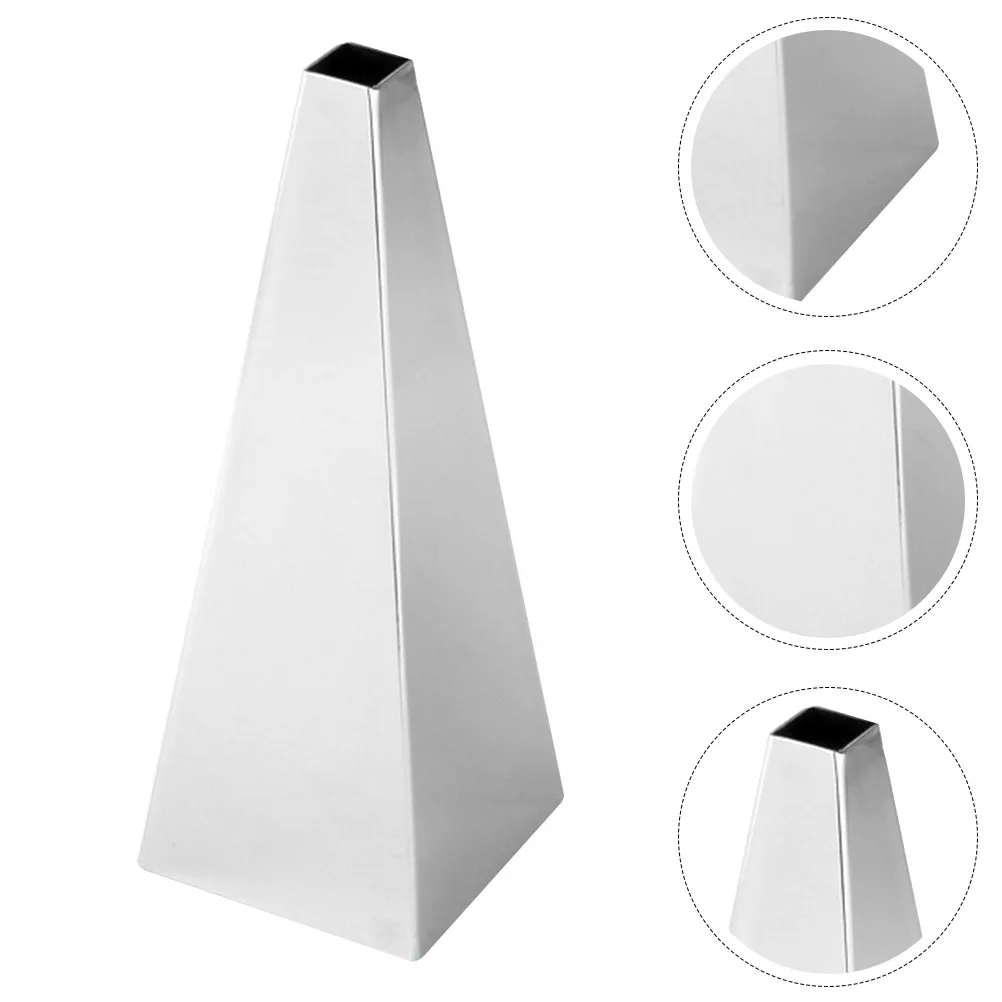 Pyramid Stainless Steel Vase Large Flower Decoration Modern Metal Wedding Centerpiece Vase Set Unique Design