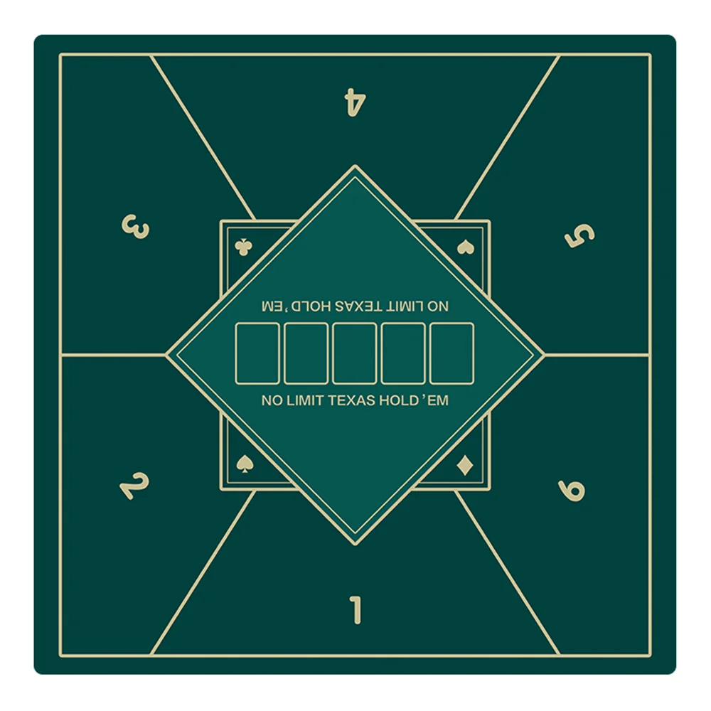 

Коврик для покера Casino Texas Hold'em, утолщенная скатерть, нескользящая макет различных размеров, фишки для настольной игры Majong, настольные коврики для игры в покер