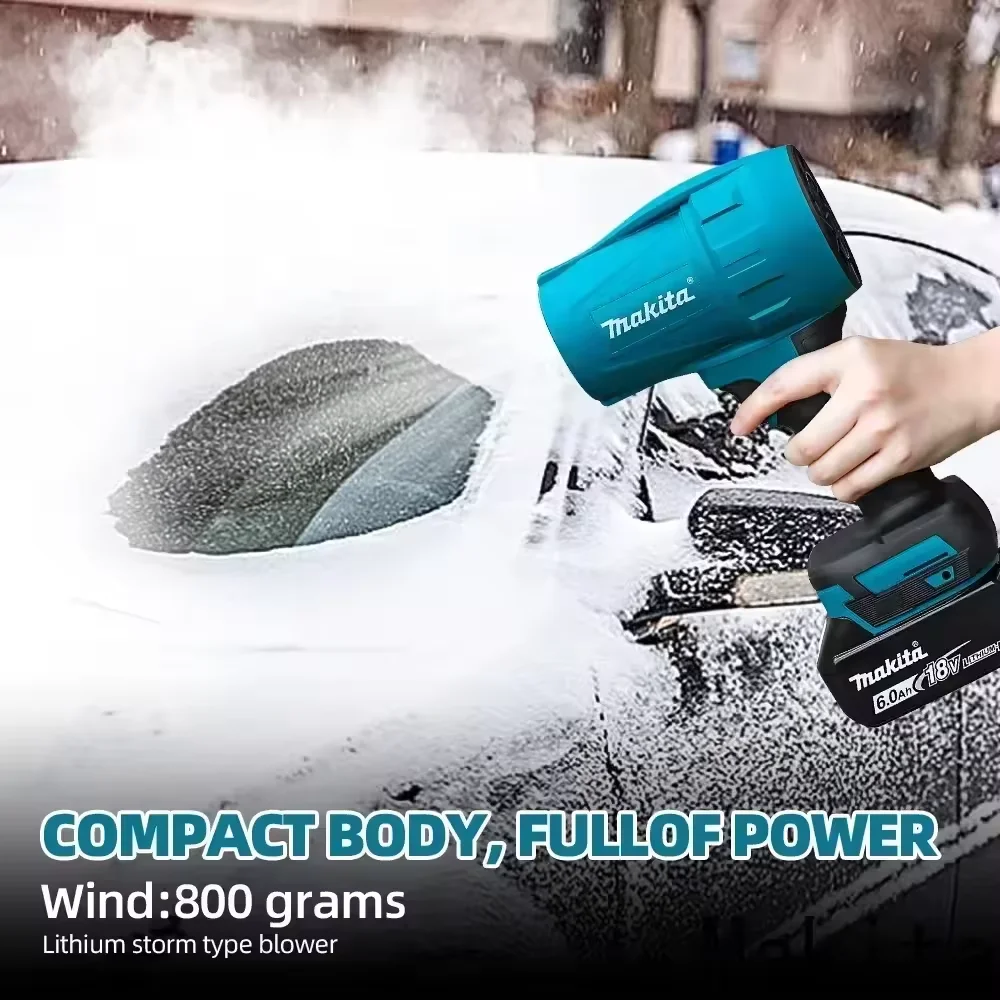 Original Makita 18V LXT 30000RPM Turbo Air Blower, Cordless Duster Jet Fan, Compatible LXT Battery for Car, PC, Garden Cleaning