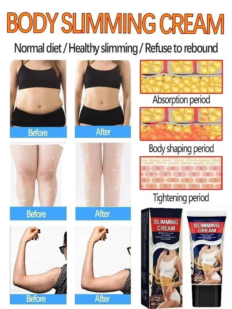 Slimming Cream Fat Burning Full Body Sculpting Man 7 Days Powerful Weight Loss Woman Fast Belly