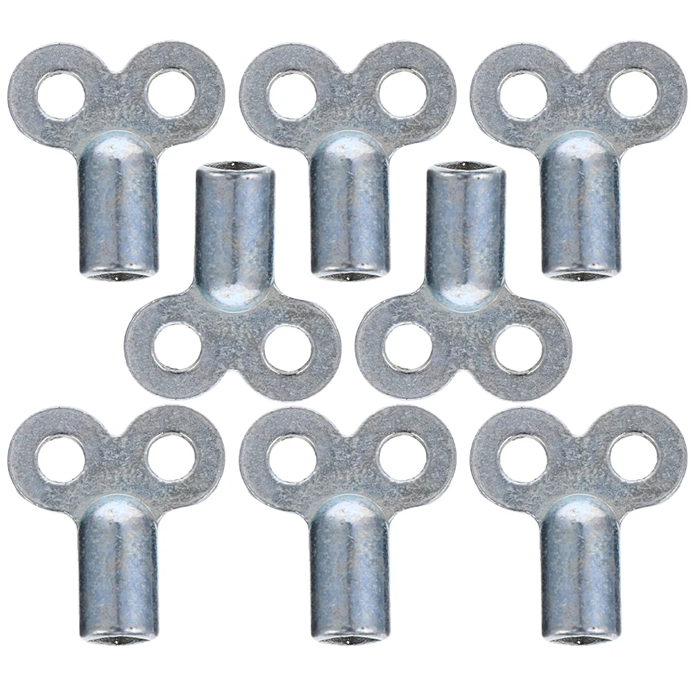 

8pcs Square Hole Radiator Bleed Key Exhaust Valve Spanner Zinc Alloy Universal Plumber Tool Heater Vent Accessories Socket Keys