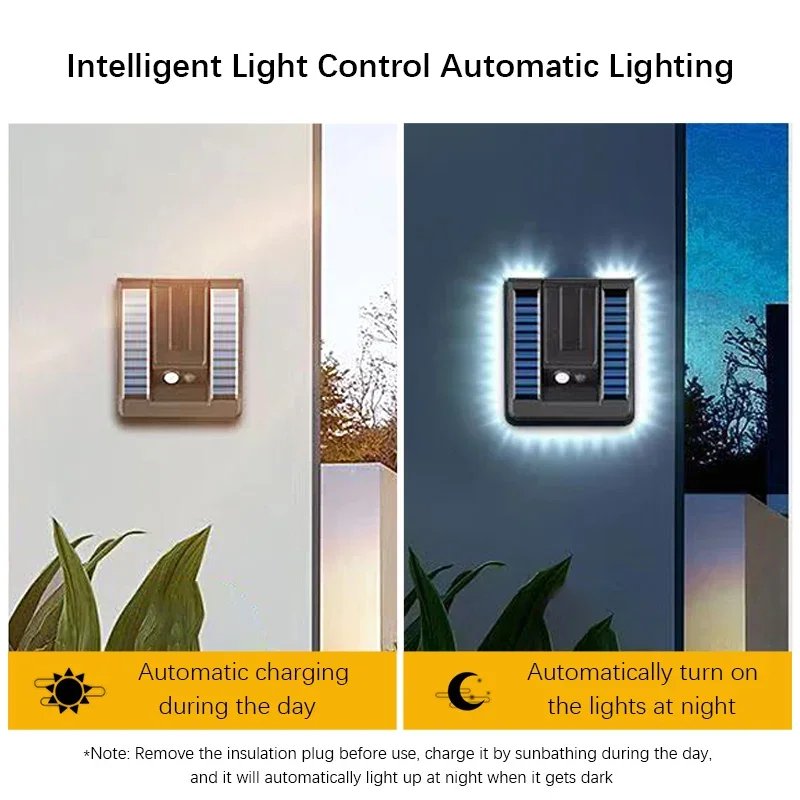 Smart Solar Motion Sensor Light, 120° Adjustable, Infrared Detection, 3 Modes, Weatherproof for Outdoor Garden Path