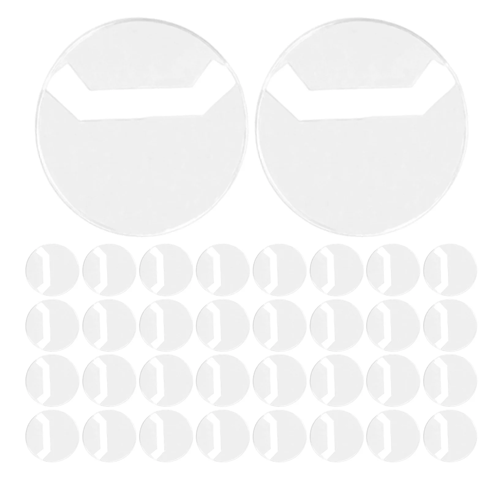 

100Pcs Round Badge Protective Cover 63Mm Clear Transparent Plastic Holder Anti-Scratch Pin Button Protector for Storage Display