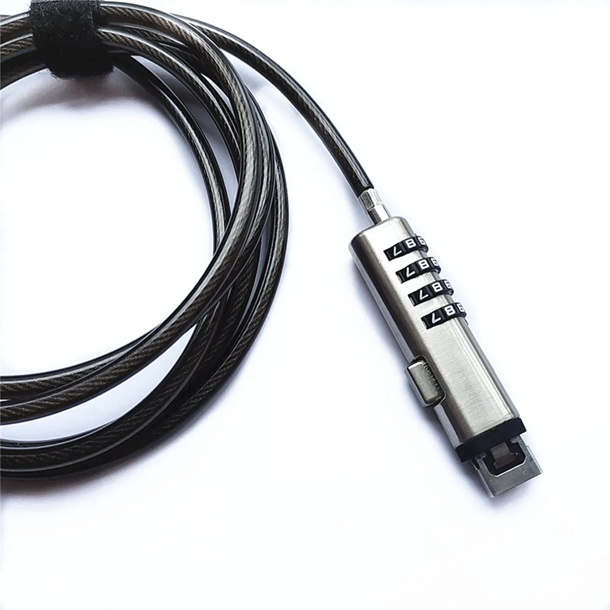 Laptop lock Protective Anti Theft Cable USB Port 4 Digit Password Laptop Lock Security SteelKeyless Office Notebooklock