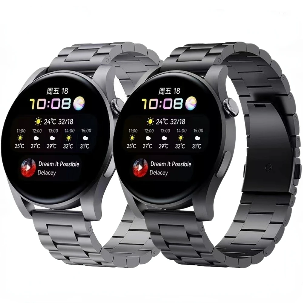 

Ремешок из титанового сплава для Samsung Galaxy Watch 3/4/5/6/Gear S3 Huawei Watch 4 GT 2, браслет из нержавеющей стали Amazfit GTR, 20 мм/22 мм