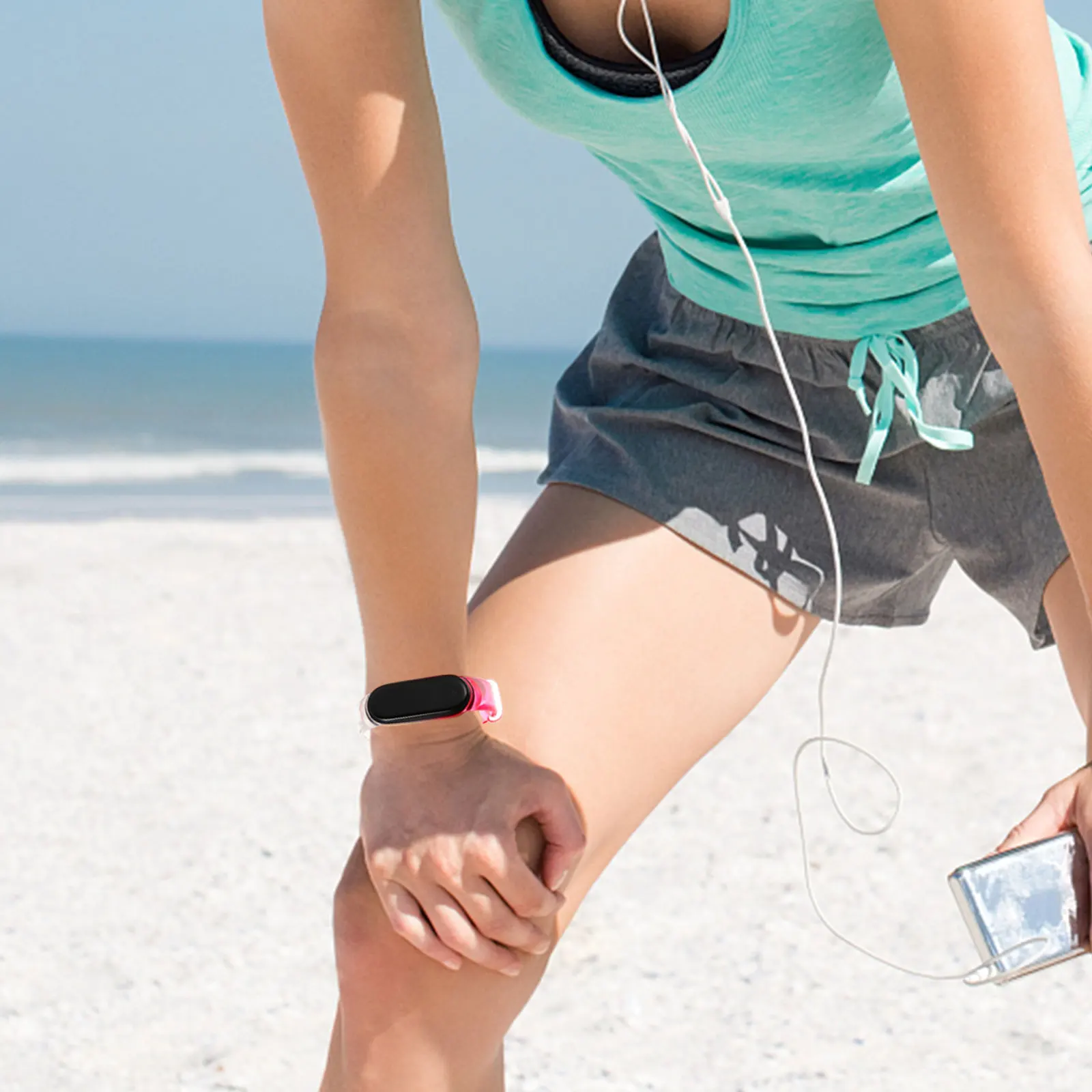 

Rose Red Watch Strap Wristband Bands Wristbands Fluorescent Color Transparent Tpu