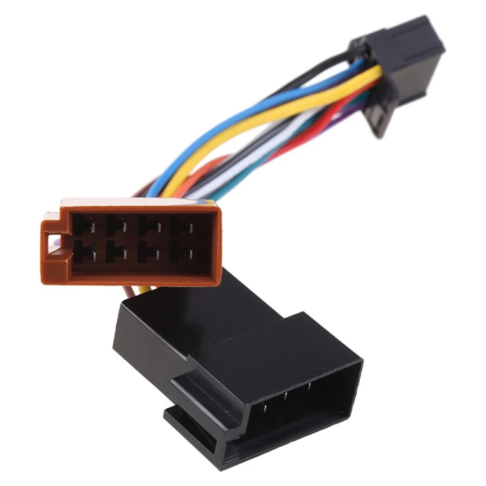 Car Audio Harness 16-Pin ISO Adapter Wear-resistant Material 12V Voltage Compatibility 185mm Size Specification