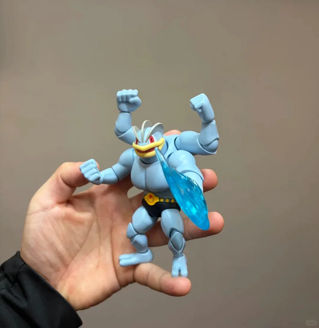

In Stock Blokees Genuine Pokemon Machamp Articulated Action Figure Assembly Model Kit Collectable Toy Gift For Kids Anime Fans