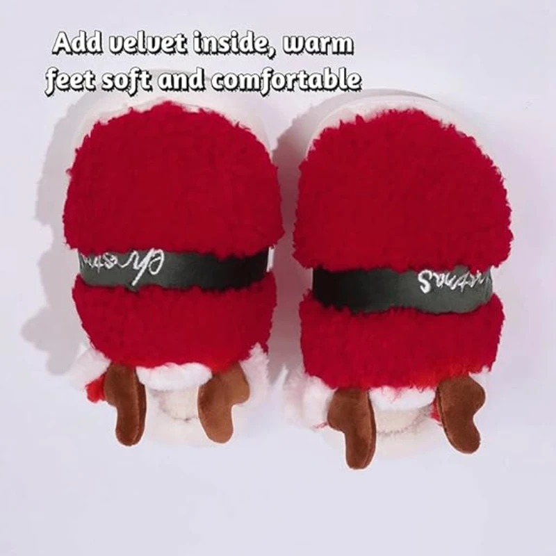 

Женские зимние мягкие плюшевые тапочки с милым рисунком улыбки на лице, теплая хлопковая домашняя удобная нескользящая обувь для спальни